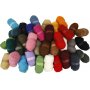 Laine carde - couleurs mlanges - 35 x 100 g