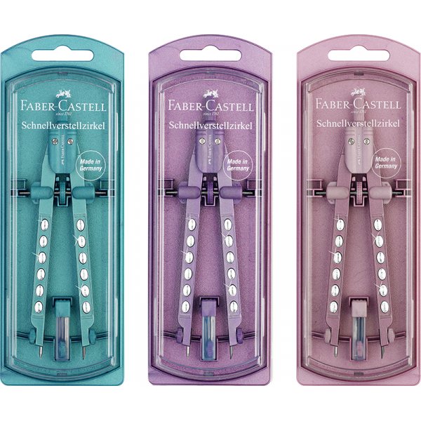 Convient  - Faber-Castell - Boussole  rglage rapide - tincelant