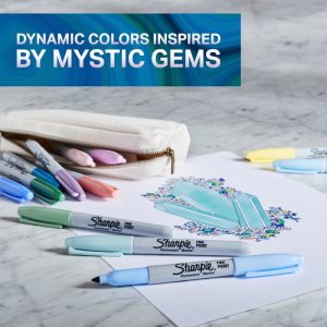 Set de feutres Sharpie - Marqueur permanent Mystic Gems - Fin Set de feutres Sharpie - Marqueur permanent Mystic Gems - Fin