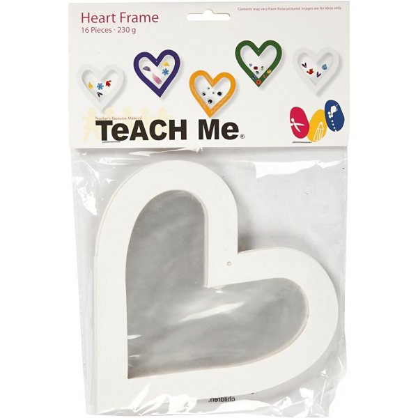 Cadres TeaCH Me Heart - blanc - 16 pcs Cadres TeaCH Me Heart - blanc - 16 pcs