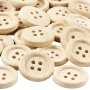 Boutons en bois - 23 mm - 30 pcs