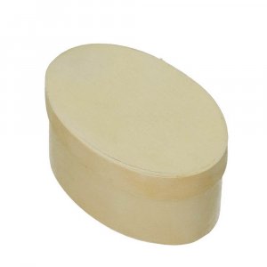 Caisse en contreplaqué ø 90 x 55 mm H 40 mm - ovale non traité Caisse en contreplaqué ø 90 x 55 mm H 40 mm - ovale non traité