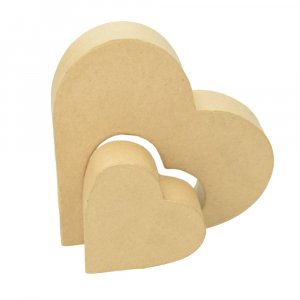 Cadre artisanal - Coeurs en silhouette Cadre artisanal - Coeurs en silhouette