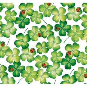 Toile cirée - Trèfle à quatre feuilles coccinelle Toile cirée - Trèfle à quatre feuilles coccinelle