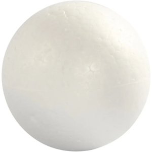 Boules en polystyrène - blanc - Ø8 cm - 5 pcs Boules en polystyrène - blanc - Ø8 cm - 5 pcs