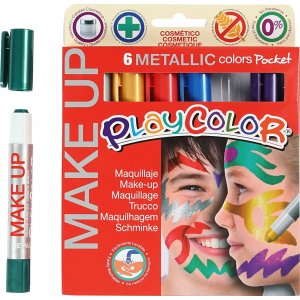 Playcolor Make up - couleurs mélangées - métallisé - 6 x 5 g Playcolor Make up - couleurs mélangées - métallisé - 6 x 5 g