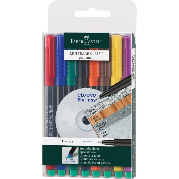 Marqueur permanent Multimarker F - 8 couleurs