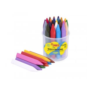 Set de crayons - Jovi - Jumbo 24 crayons de cire triangulaires Set de crayons - Jovi - Jumbo 24 crayons de cire triangulaires