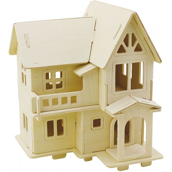Figurine de chantier 3D - Maison avec balcon