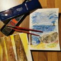 Image client Bloc Aquarelle Coll� Rough Grove Arches 300g - A5