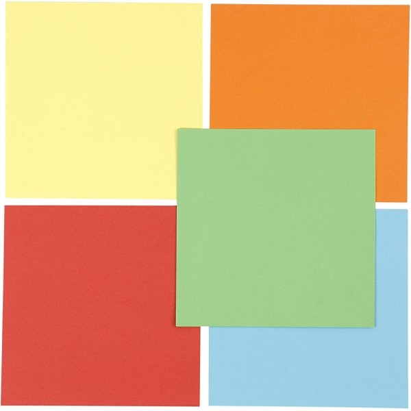 Papier origami - couleurs mlanges - 15 x 15 cm - 5 x 10 feuilles
