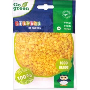 Perles tube Go green 1000 pcs Jaune Perles tube Go green 1000 pcs Jaune