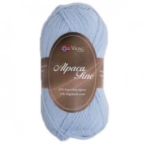Fil Viking Alpaca Fine 50g - Bleu clair (624) Fil Viking Alpaca Fine 50g - Bleu clair (624)