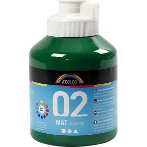 Peinture scolaire - Acrylique - vert foncé - mate - 500 ml Peinture scolaire - Acrylique - vert foncé - mate - 500 ml