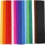 Papier crpon - couleurs mlanges - 15 feuilles