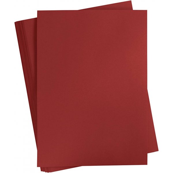 Carton color - rouge fonc - A2 - 180 g - 100 feuilles