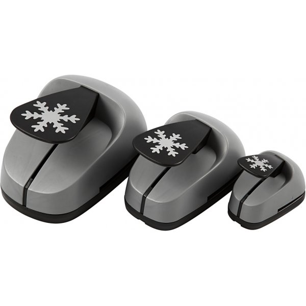 Poinons couche sur couche - Flocon de neige - 3 pcs