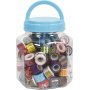 Ruban  motifs - couleurs mlanges - 90 x 2 m
