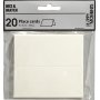 Cartes de placement - blanches - 20 pcs