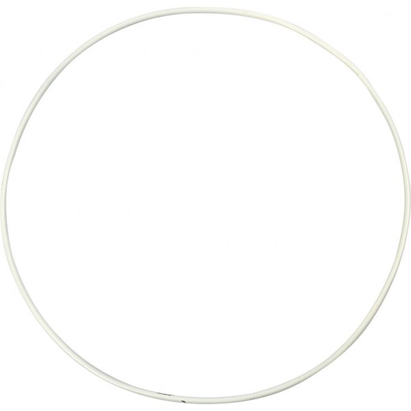 Anneau en métal - blanc - Ø20 cm - 5 pcs Anneau en métal - blanc - Ø20 cm - 5 pcs