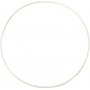 Anneau en mtal - blanc - 20 cm - 5 pcs