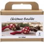 Kit DIY Boules de sapin de Nol - Nol rouge - Macram