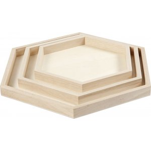 Rondelles - hexagonales - 3 pcs Rondelles - hexagonales - 3 pcs