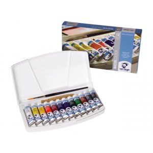 Coffret aquarelle Van Gogh dans une boîte en plastique (lot de 12 couleurs - tubes de 10 ml) Coffret aquarelle Van Gogh dans une boîte en plastique (lot de 12 couleurs - tubes de 10 ml)