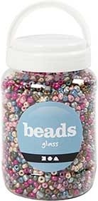 Perles de rocaille - couleurs mtallises - 720 g