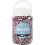 Perles de rocaille - couleurs métallisées - 720 g