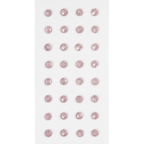 Strass - rouge clair - Ø8 mm - 32 pcs