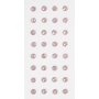 Strass - rouge clair - Ø8 mm - 32 pcs