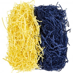 Bandes de papier 25-30 cm x 3 mm Bleu foncé/Jaune 2 x 50 g Bandes de papier 25-30 cm x 3 mm Bleu foncé/Jaune 2 x 50 g