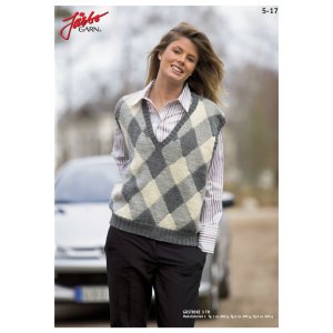 Patron tricot - Slipover avec dominos (dames) Patron tricot - Slipover avec dominos (dames)