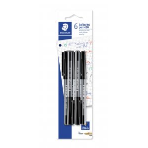 Stylo encre Stick M Noir - 6 Stylos Stylo encre Stick M Noir - 6 Stylos