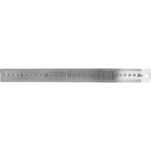 Rgle en acier 30 cm