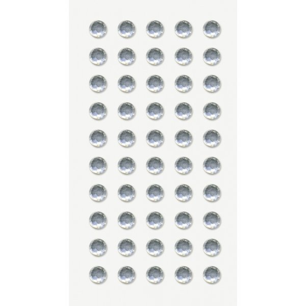 Stickers avec strass - Cercles - cristal