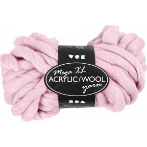 Fil Acrylique XL avec Laine - 300 g - Rose Fil Acrylique XL avec Laine - 300 g - Rose
