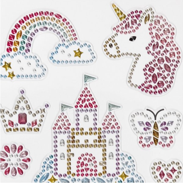 Stickers diamants - licornes Stickers diamants - licornes