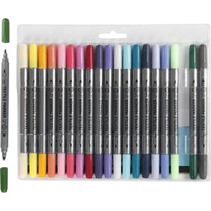 Marqueurs textiles - couleurs complémentaires - 20 pcs Marqueurs textiles - couleurs complémentaires - 20 pcs