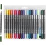Marqueurs textiles - couleurs complmentaires - 20 pcs