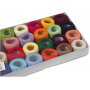 Fil de coton merceris - couleurs mlanges - 24 x 20 g
