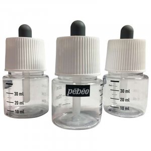 Bouteille en plastique - Pébéo - Lot de 3 bouteilles en plastique vides de 45 ml Bouteille en plastique - Pébéo - Lot de 3 bouteilles en plastique vides de 45 ml