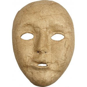 Masques complets en papier mâché - 17,5 x 12,5 cm Masques complets en papier mâché - 17,5 x 12,5 cm