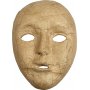 Masques complets en papier mch - 17,5 x 12,5 cm