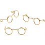 Verres - or - 25 mm - 10 pcs