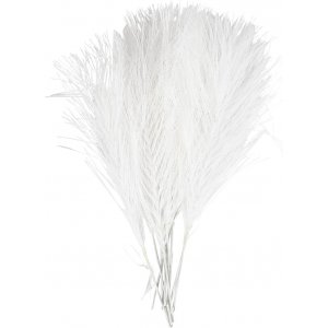 Plumes artificielles - blanches - 10 pcs Plumes artificielles - blanches - 10 pcs