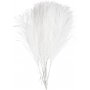 Plumes artificielles - blanches - 10 pcs
