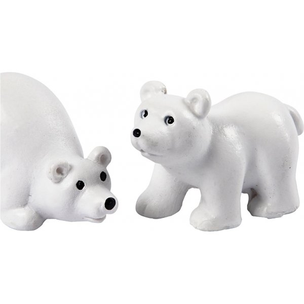 Figurines - blanc - 2 pcs