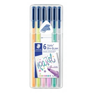 Stylos à pointe fibre Triplus Color Pastel - 6 stylos Stylos à pointe fibre Triplus Color Pastel - 6 stylos